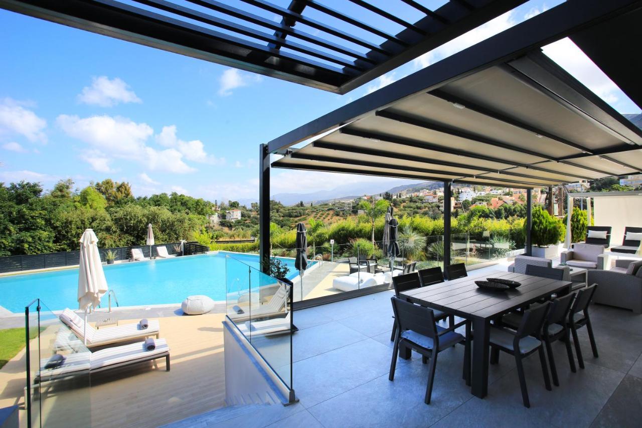 Orama Luxury Villa 4 Bedrooms With Private Pool Херсонисос Екстериор снимка