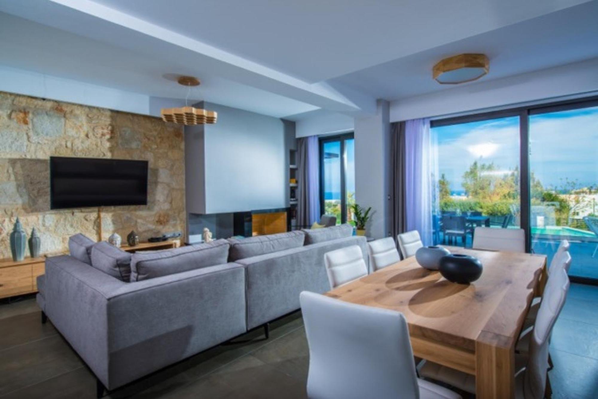 Orama Luxury Villa 4 Bedrooms With Private Pool Херсонисос Екстериор снимка
