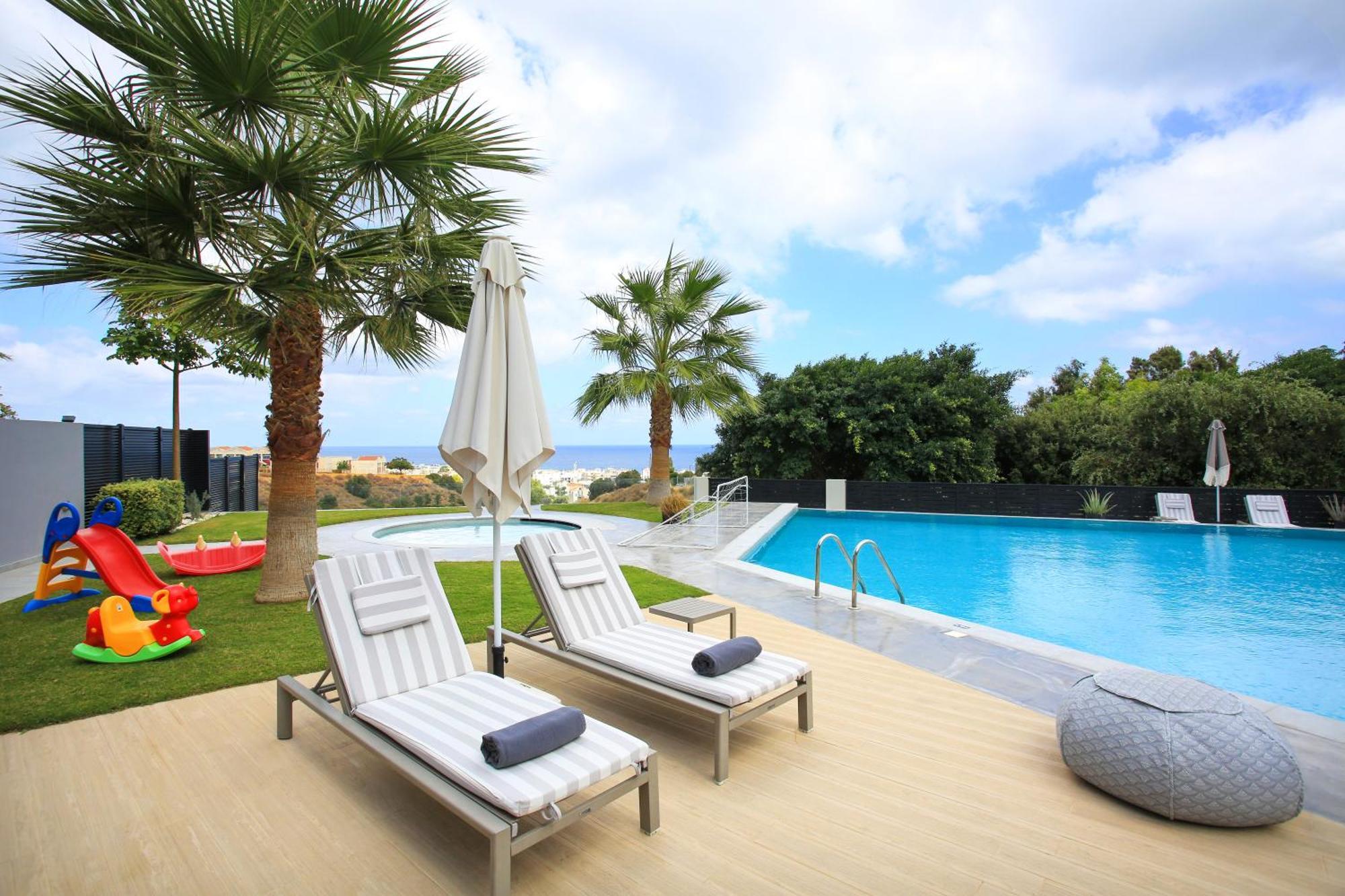 Orama Luxury Villa 4 Bedrooms With Private Pool Херсонисос Екстериор снимка